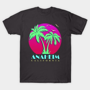 Anaheim California Palm Trees Sunset T-Shirt